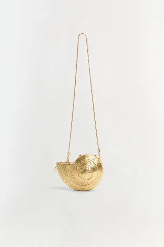 Simkhai - Marion Metal Shell Clutch - Gold made by Simkhai