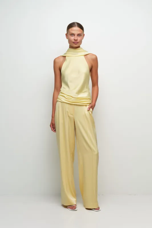 Simkhai - Kyra Wide Leg Pant - Buttercream made by Simkhai