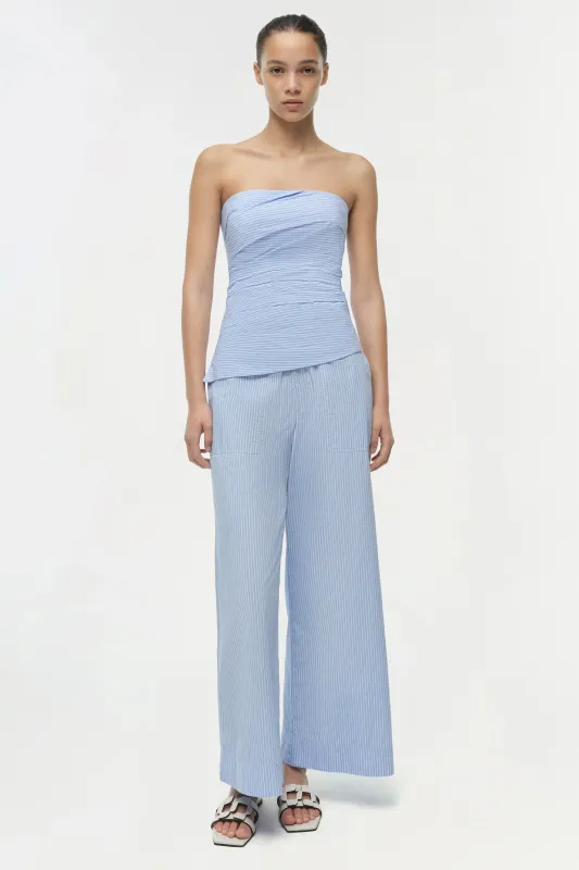 Simkhai - Arden Pull On Pant - Periwinkle Stripe made by Simkhai