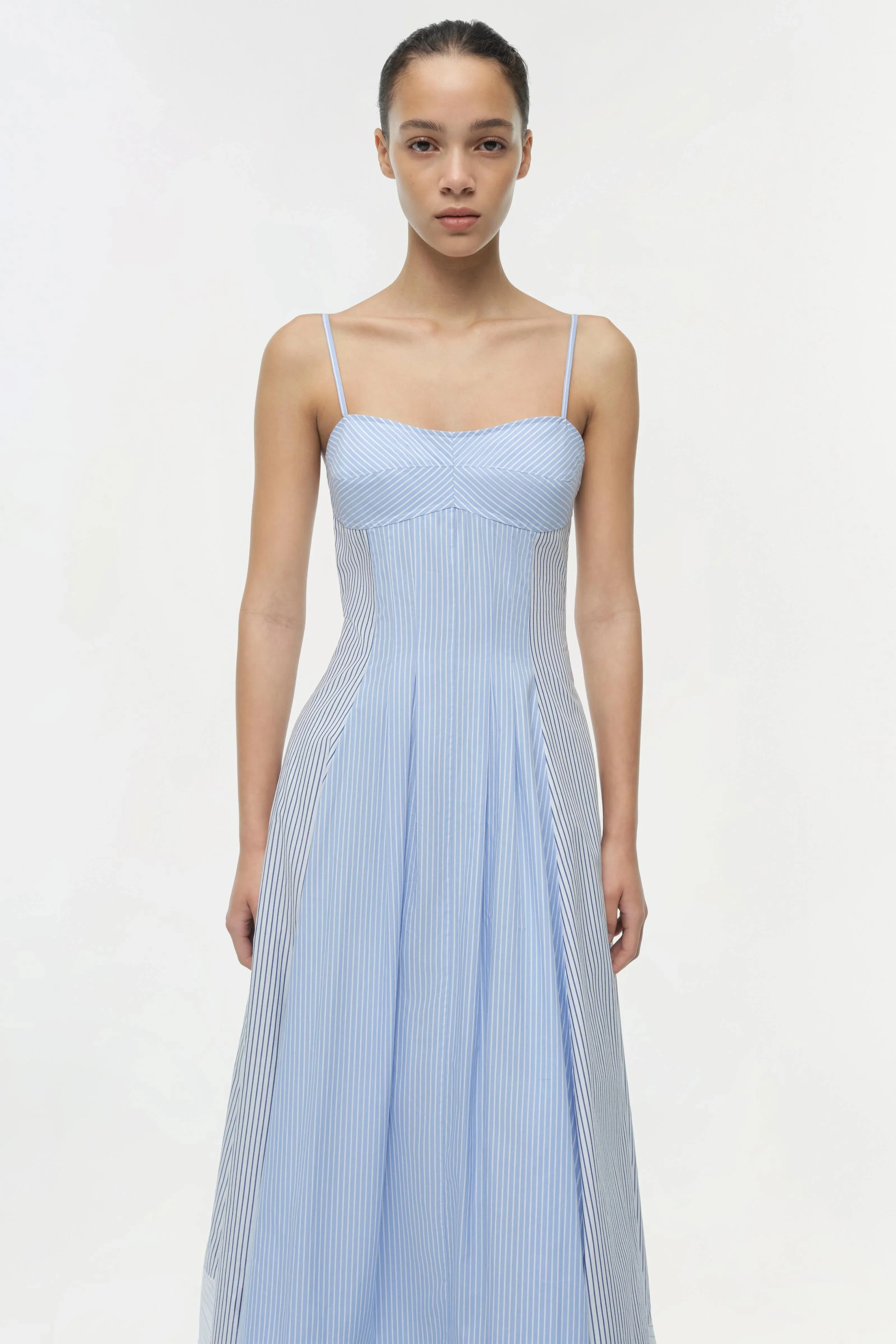Simkhai - Chamberlain Cotton Midi Dress - Periwinkle Multi Stripe sold by Jessie Boutique product image thumbnail 2