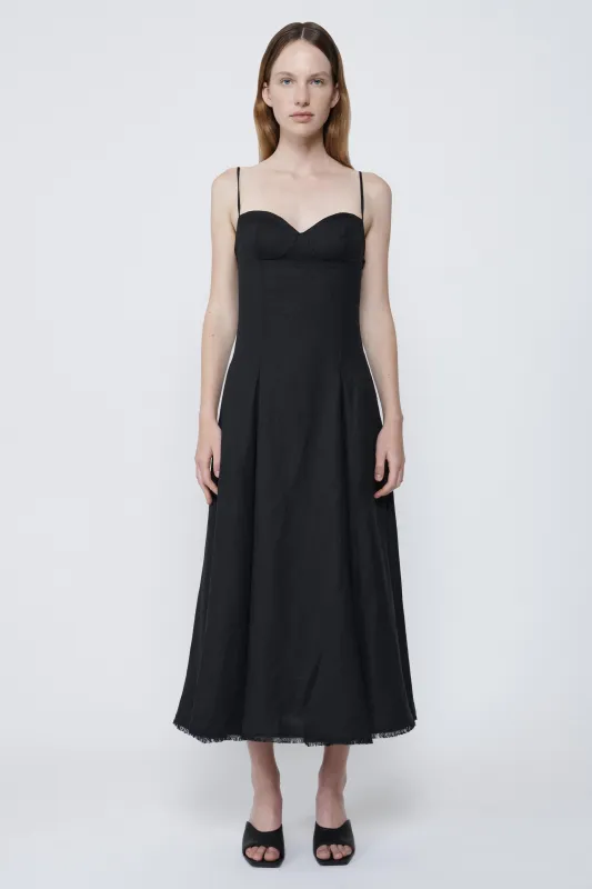 Simkhai - Annalise Midi Dress - Black made by Simkhai