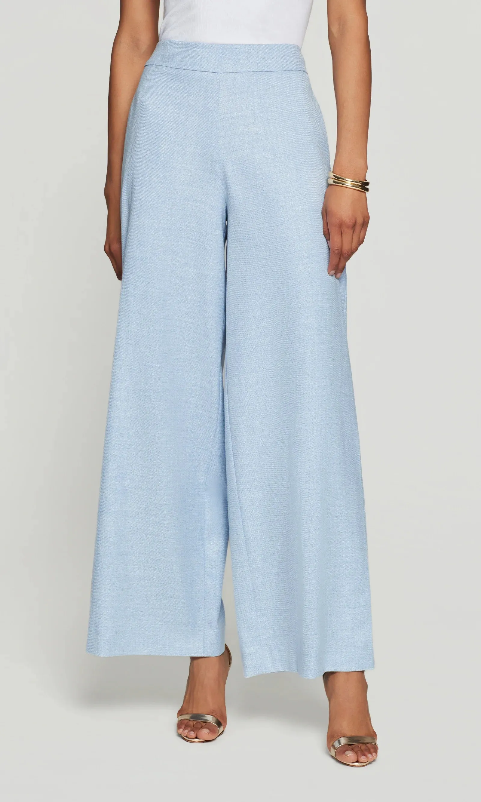 Generation Love - Magda Chambray Suiting Pants - Chambray Blue sold by Jessie Boutique product image thumbnail 2