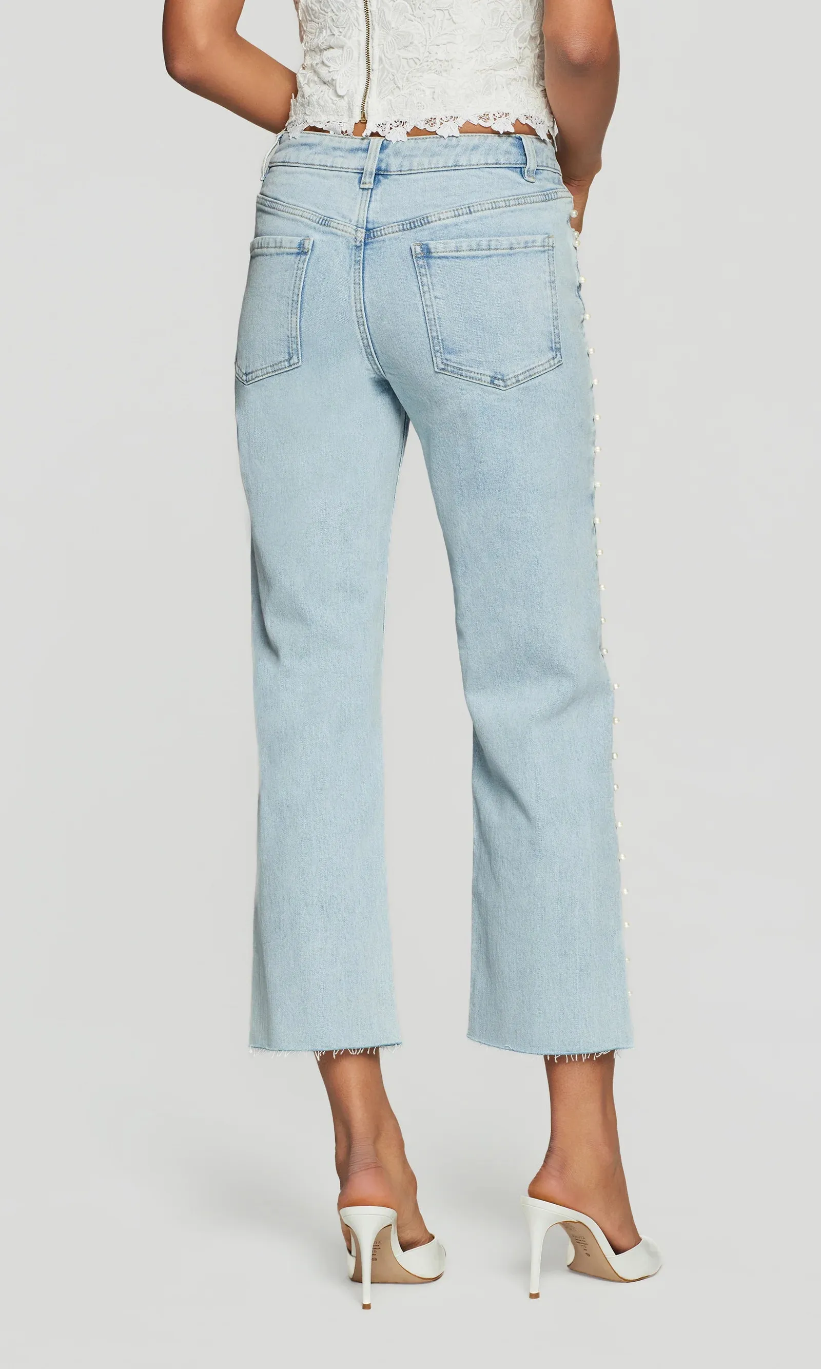 Generation Love - Han Pearl Jeans - Light Blue/Pearl sold by Jessie Boutique product image thumbnail 5