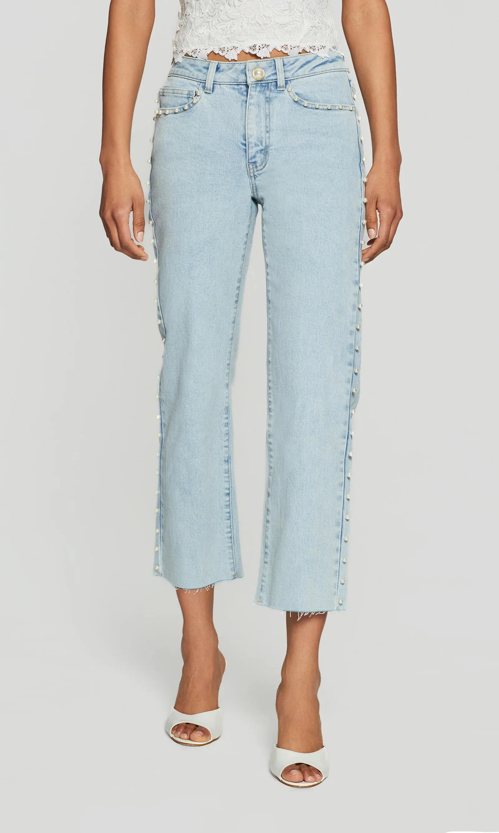 Generation Love - Han Pearl Jeans - Light Blue/Pearl sold by Jessie Boutique product image thumbnail 4