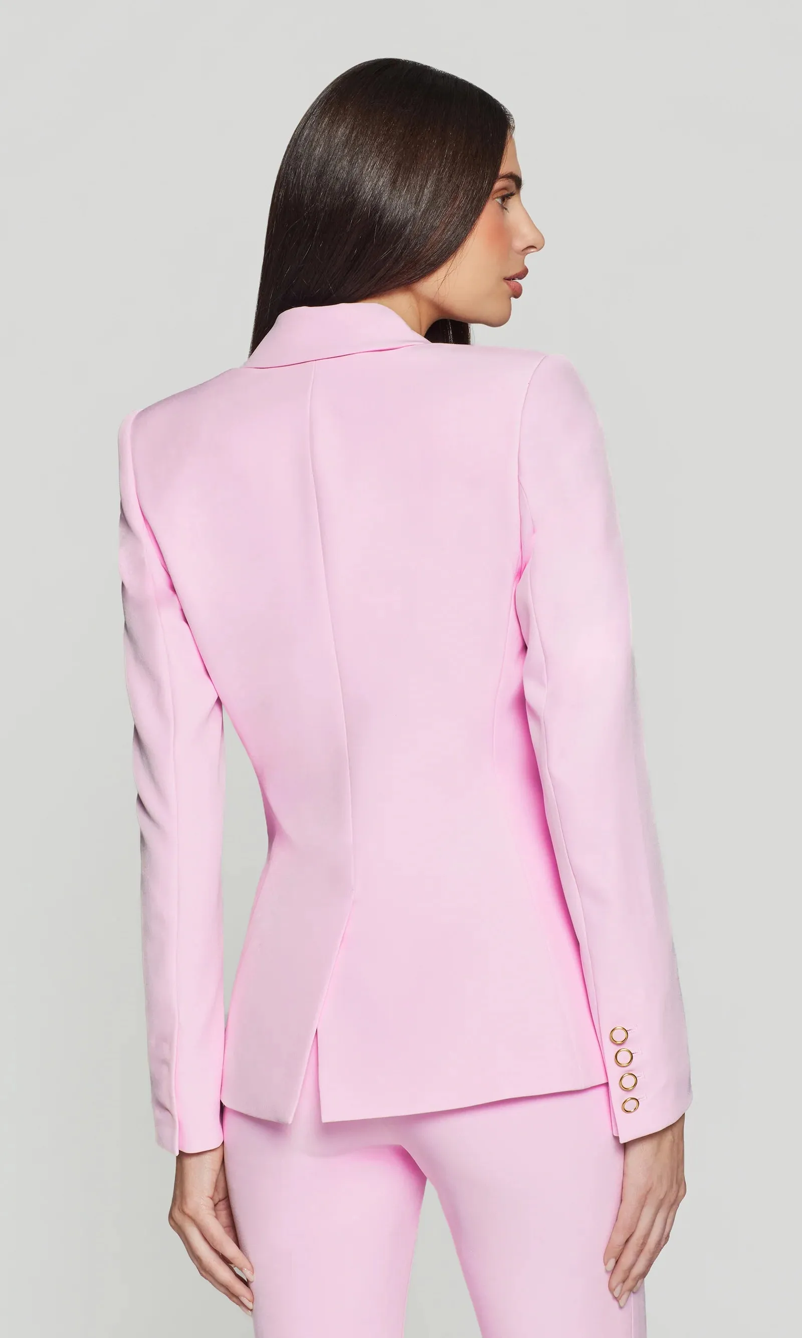 Generation Love - Emilio Crepe Blazer - Soft Rose sold by Jessie Boutique product image thumbnail 4
