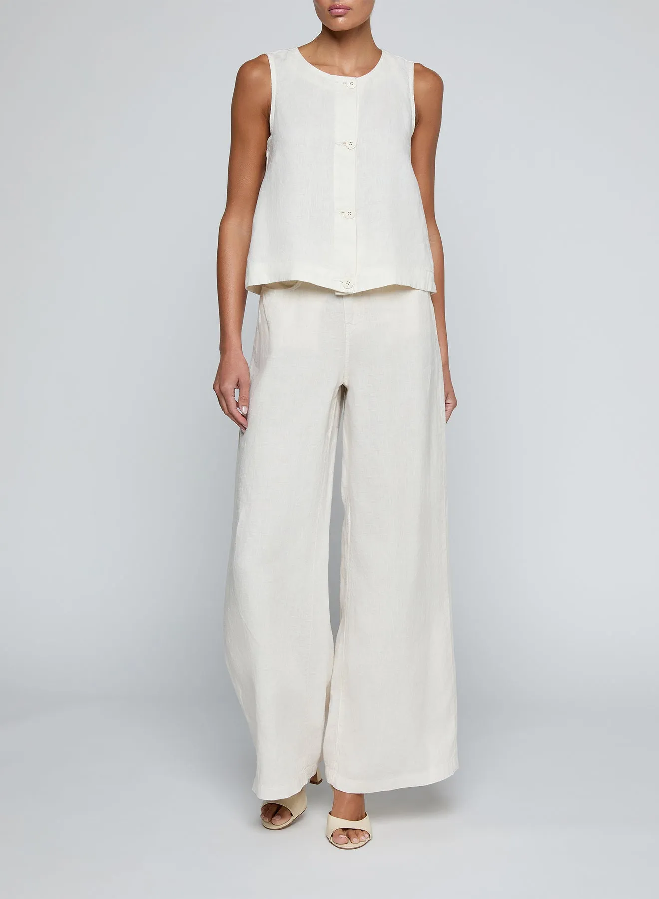 L'agence - Foster Top - Vintage White sold by Jessie Boutique product image thumbnail 4