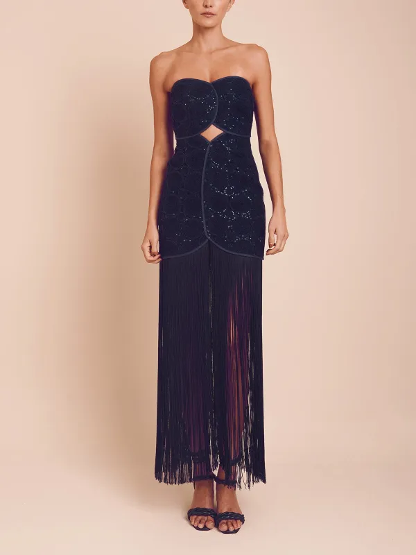 Azulu - Joaquina Dress - Navy made by Jessie Boutique