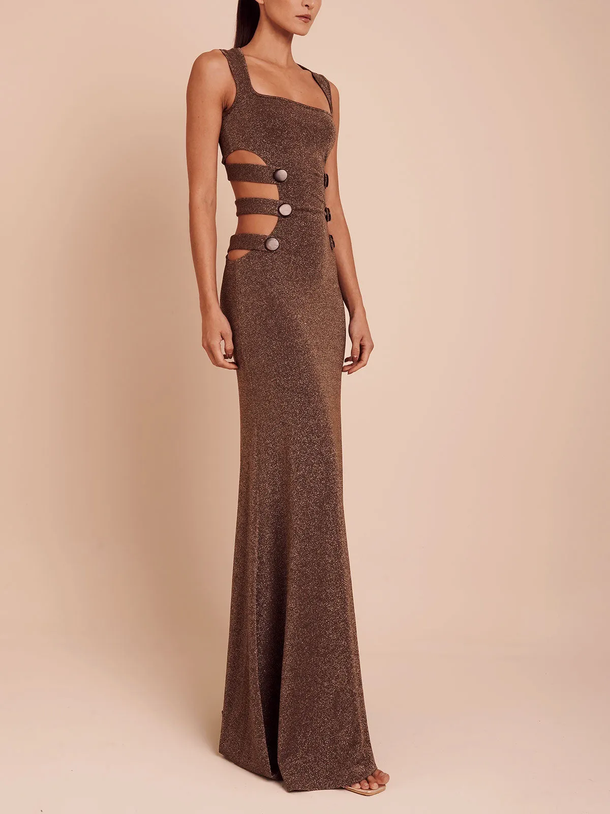 Azulu - Ginebra Dress - Umber Brown sold by Jessie Boutique product image thumbnail 2