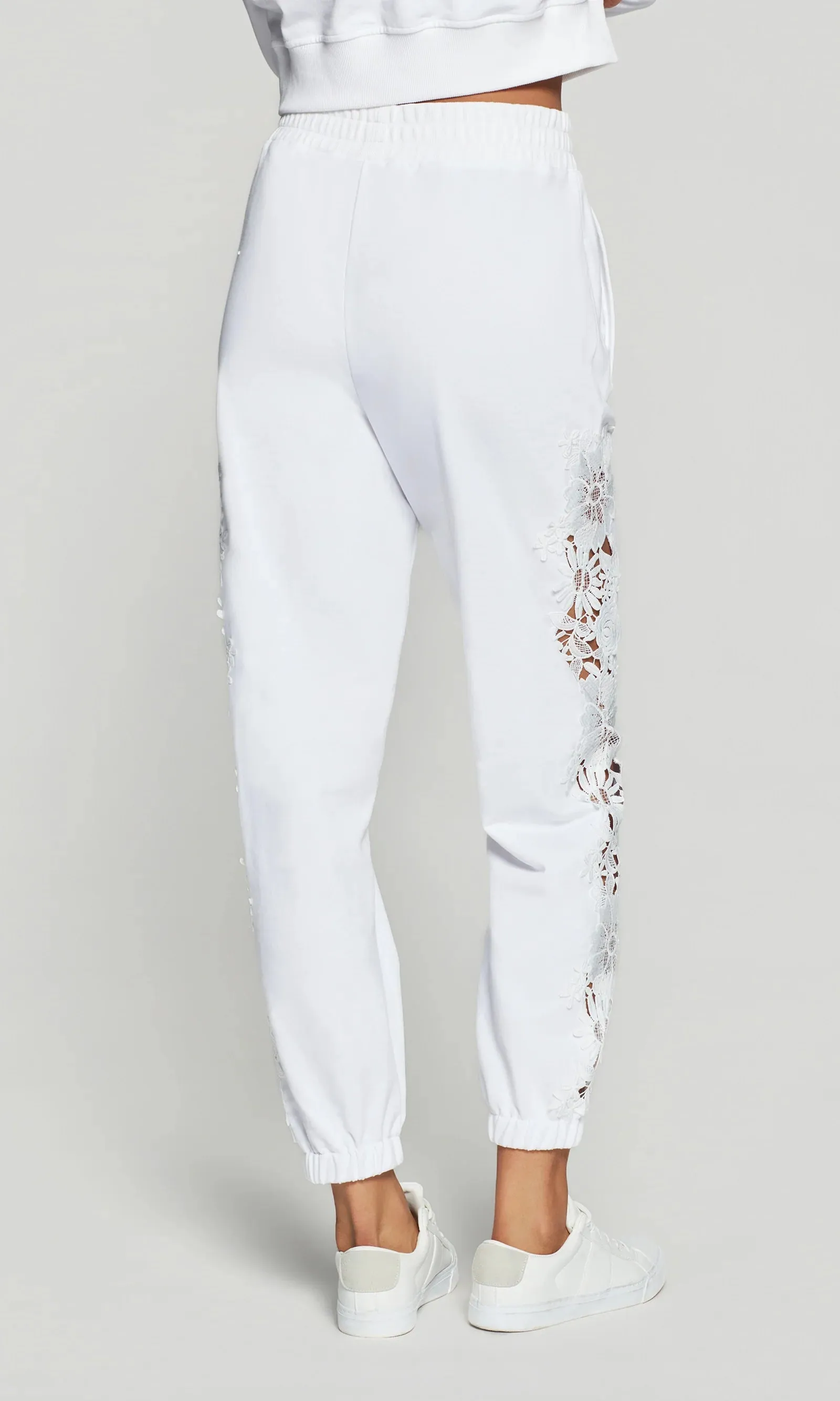 Generation Love - Winnie Lace Combo Jogger - White sold by Jessie Boutique product image thumbnail 5