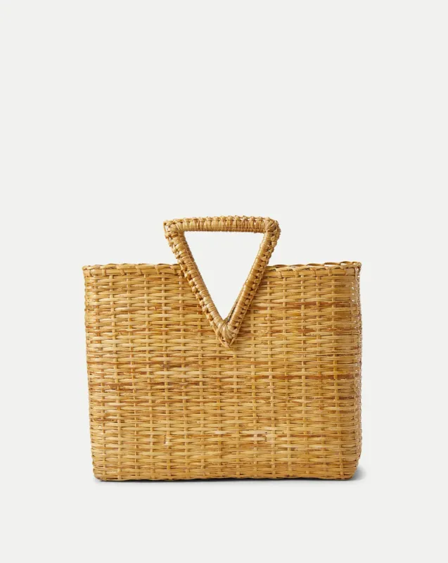 Veronica Beard - Vesper Basket Tote - Natural Wicker made by Veronica Beard