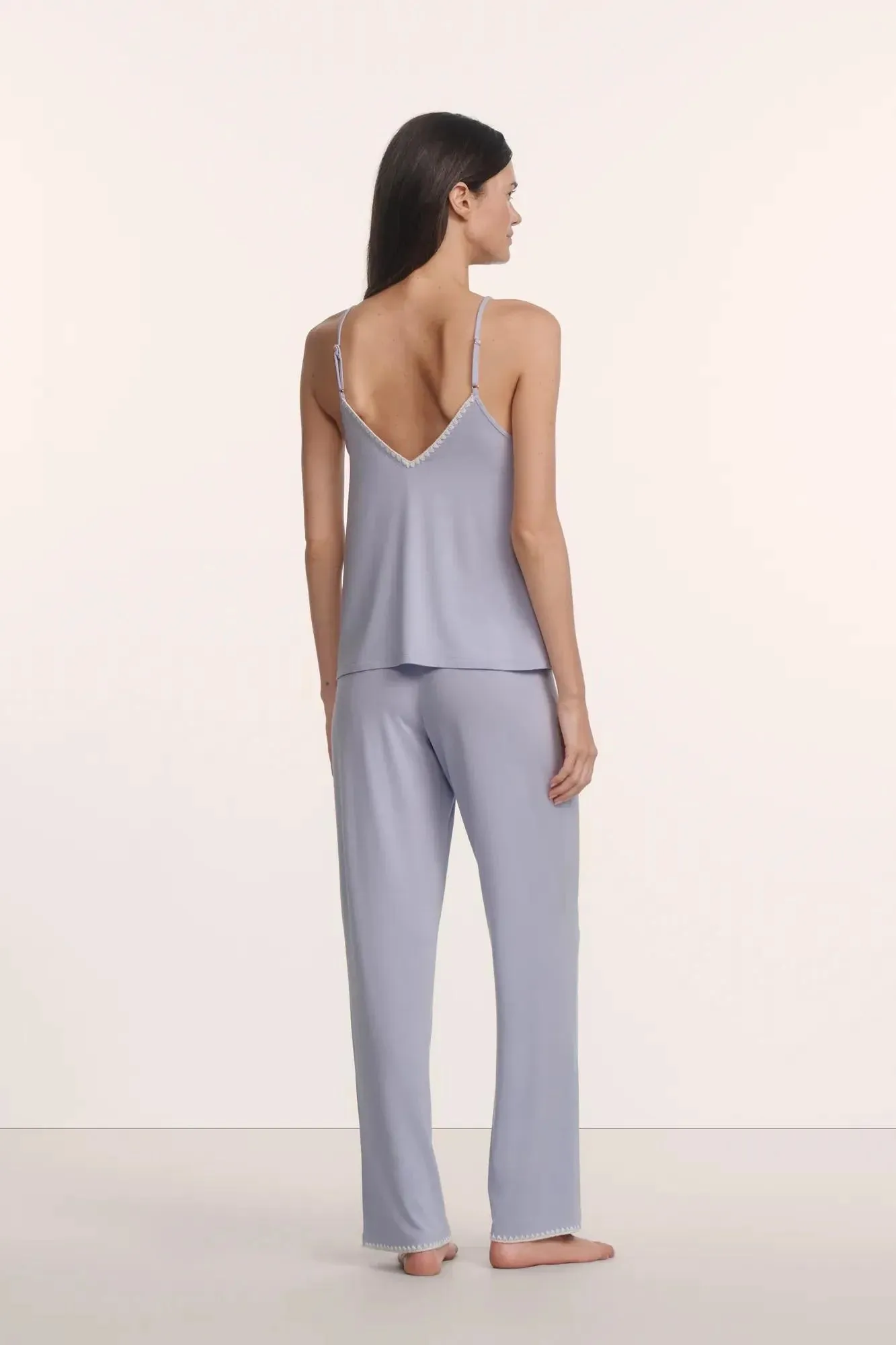 Eberjey - Frida Cami & Pant PJ Set - Lavender Dusk/Ivory sold by Jessie Boutique product image thumbnail 3