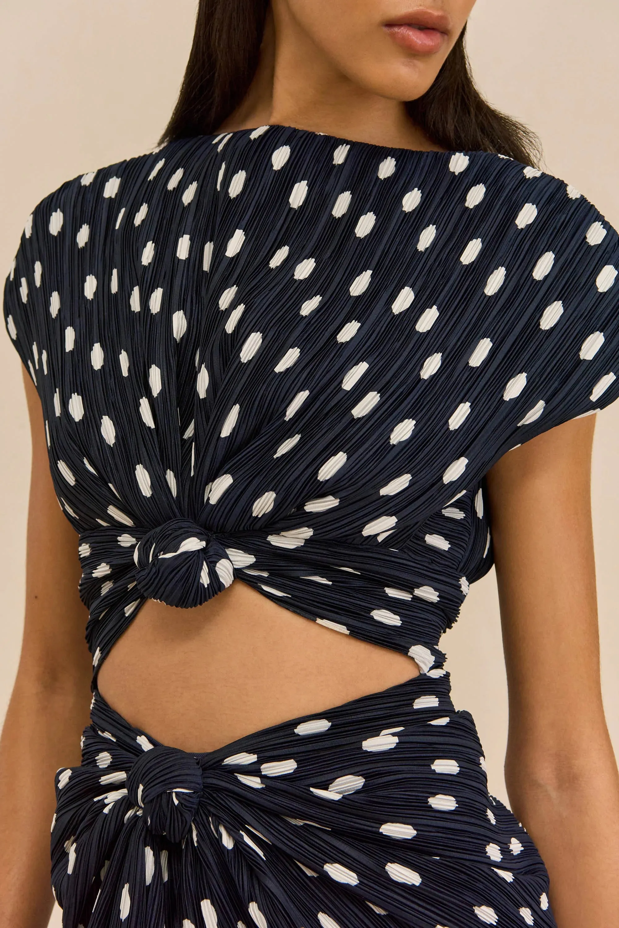 Cult Gaia - Aira Dress - Small Dot Deep Lake sold by Jessie Boutique product image thumbnail 3