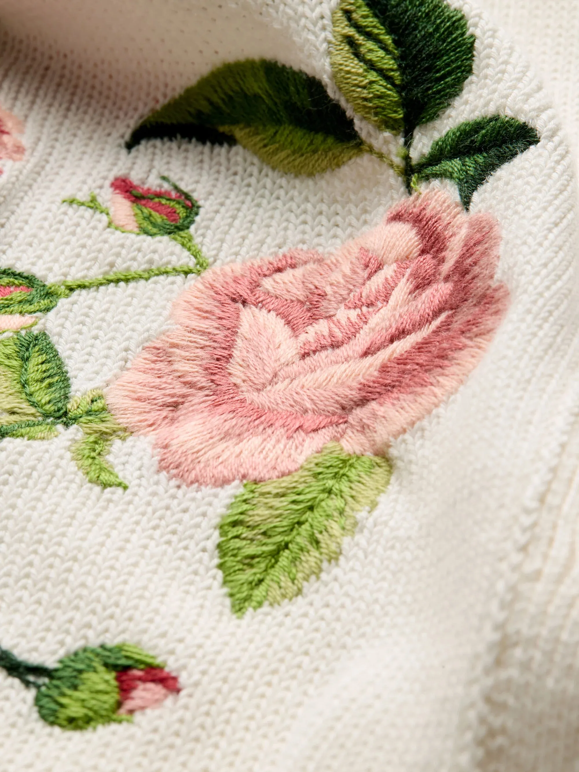 Alice + Olivia - Dollie Embroidered Cardigan - Garden Gossip Off White sold by Jessie Boutique product image thumbnail 3