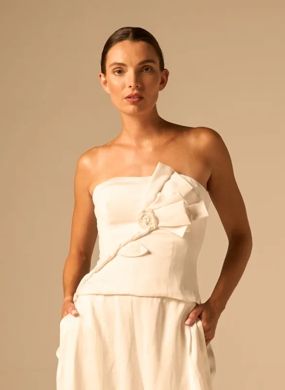 JBQ - Florence Top - White made by Jessie Boutique