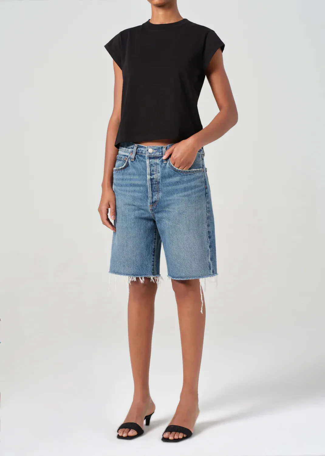 Agolde - Bryce Tee - Black sold by Jessie Boutique product image thumbnail 2
