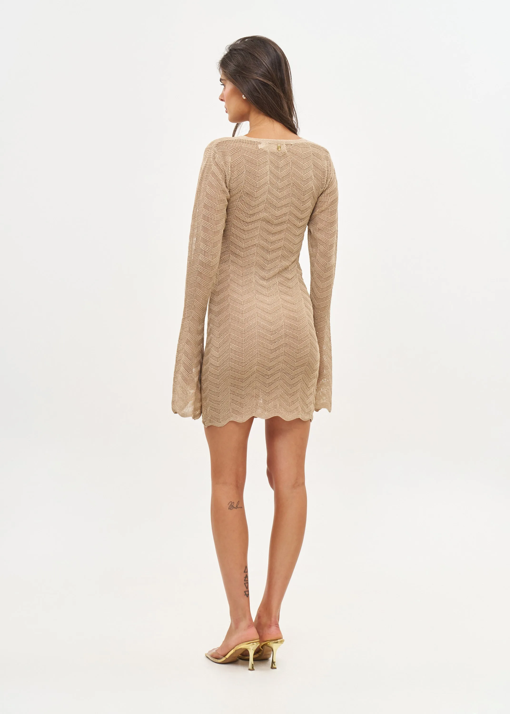 Bananhot - Bia Mini Dress - Sand Gold sold by Jessie Boutique product image thumbnail 3