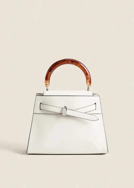 Veronica Beard - Dash Top-Handle Bag - Off White made by Veronica Beard