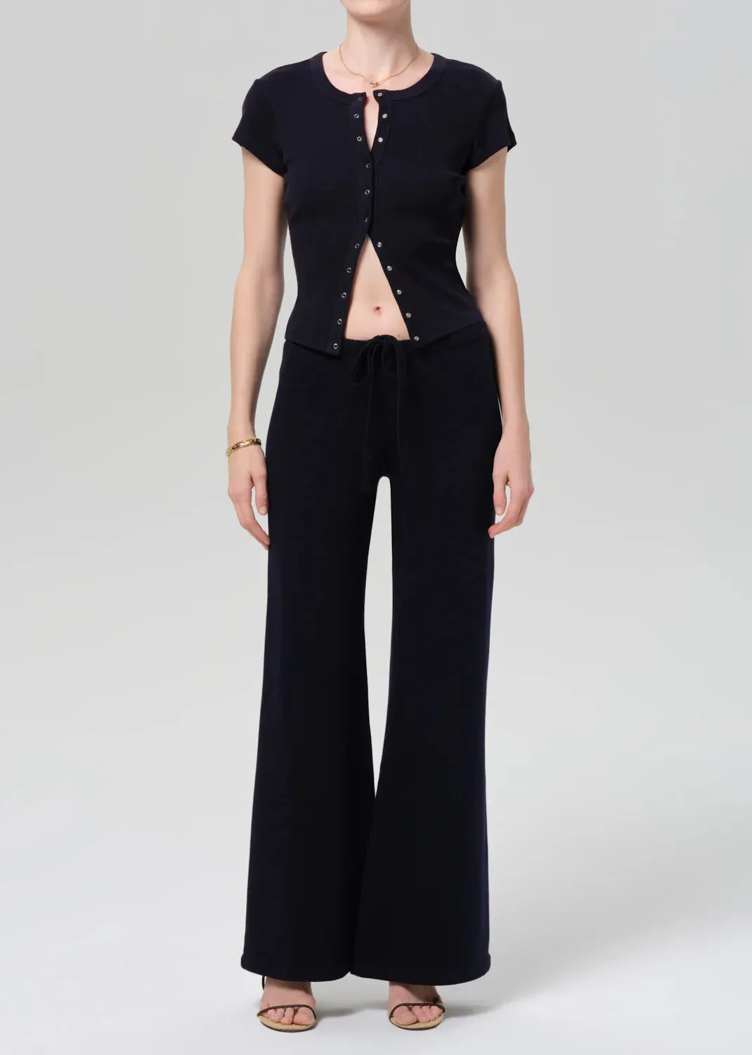 Citizens Of Humanity - Tabi Short Sleeve Cardigan - Navy sold by Jessie Boutique product image thumbnail 4