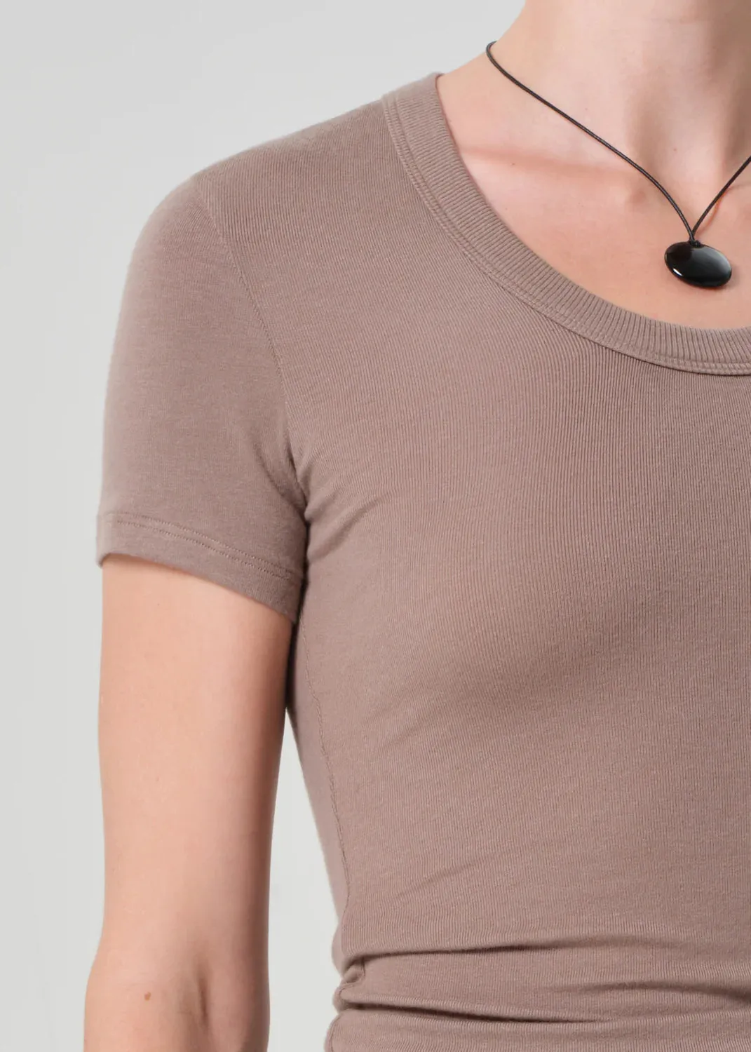 Citizens Of Humanity - Maude U Neck Tee - Cocoa sold by Jessie Boutique product image thumbnail 3
