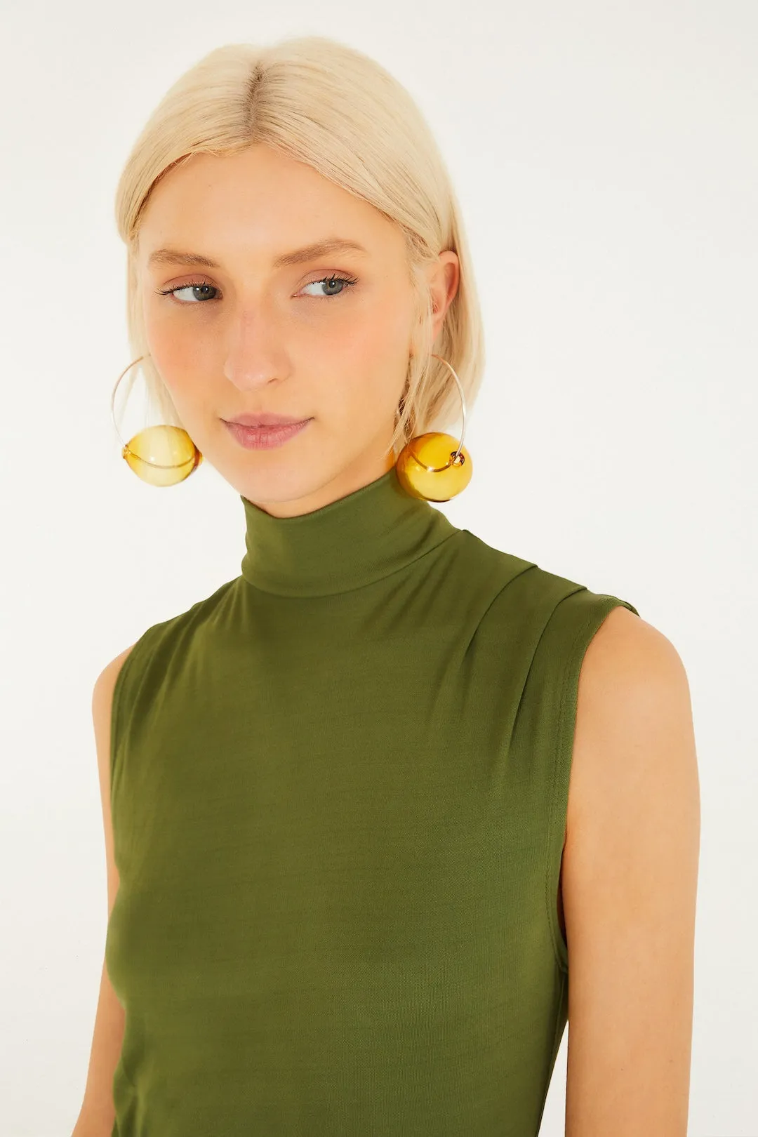 Farm Rio - High Neck Cut-Out Maxi Dress - Dark Green sold by Jessie Boutique product image thumbnail 2