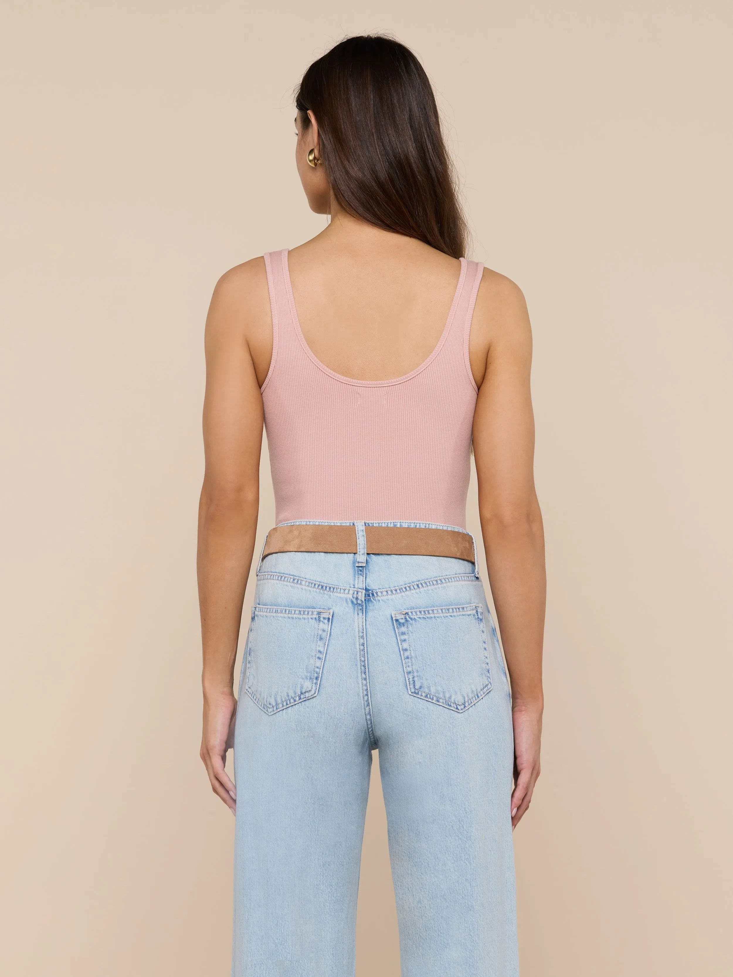 L'agence - Nica Scoopneck Bodysuit - Misty Rose sold by Jessie Boutique product image thumbnail 2