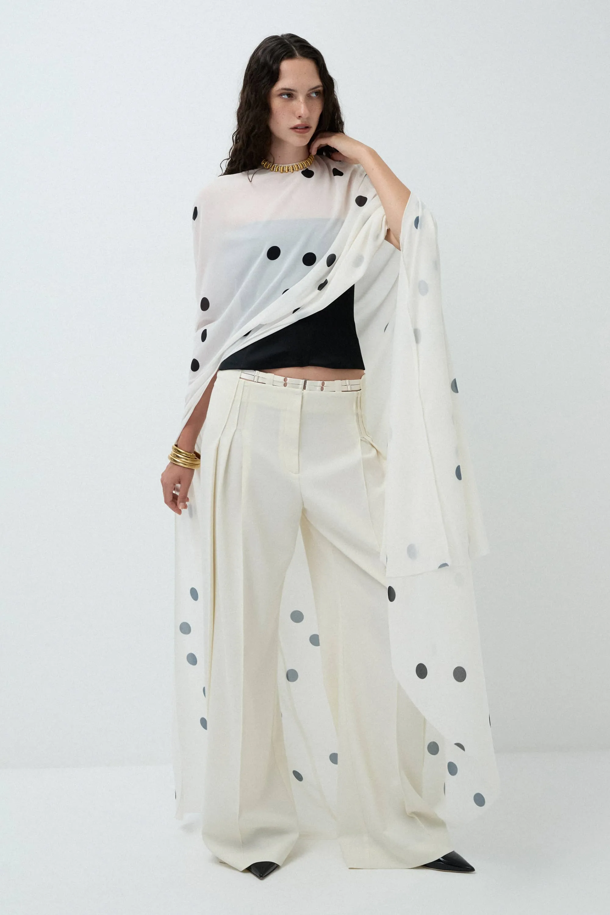 Anna October - Antonia Cape - Black sold by Jessie Boutique