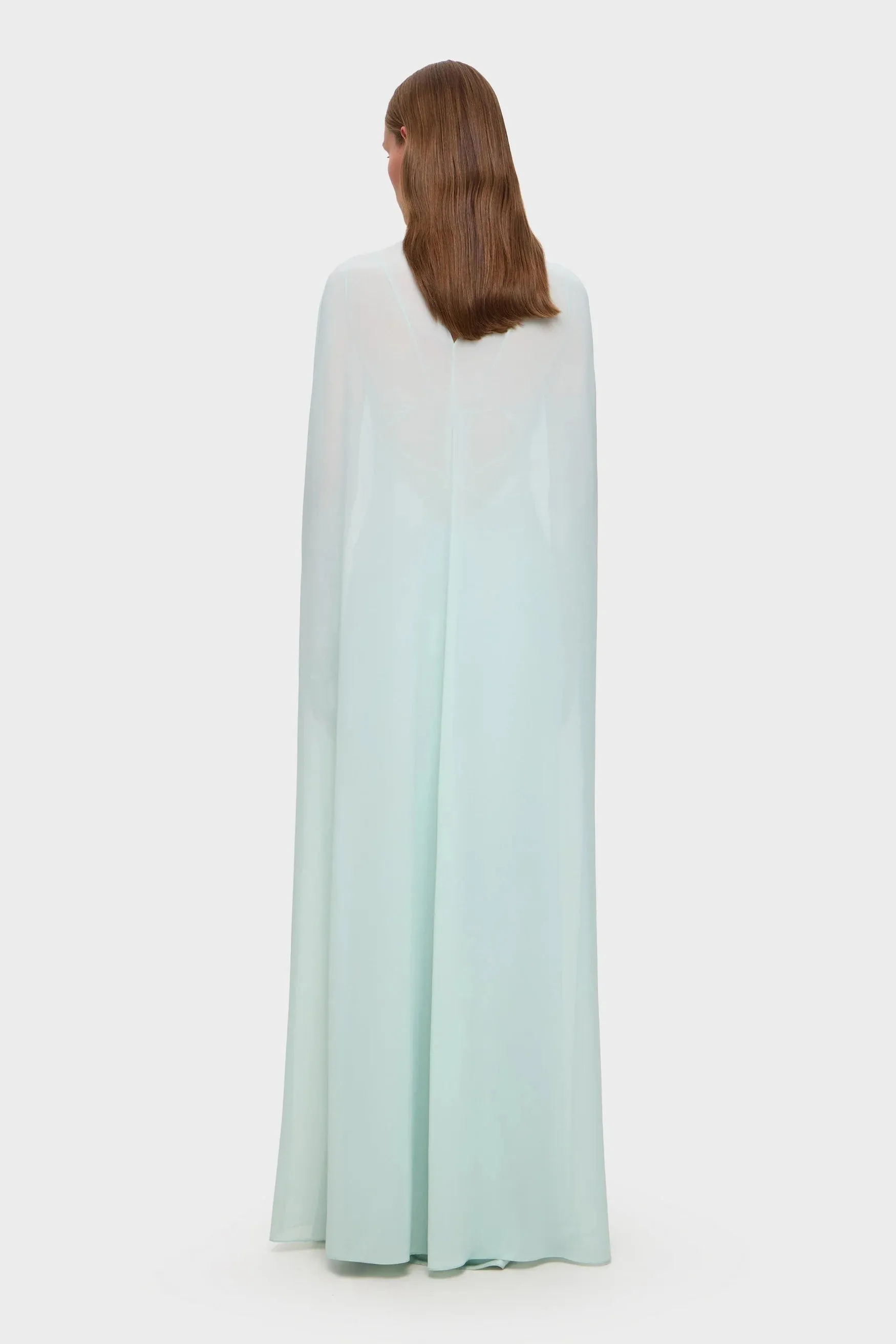Anna October - Marigold Chiffon Cape - Mint sold by Jessie Boutique product image thumbnail 2