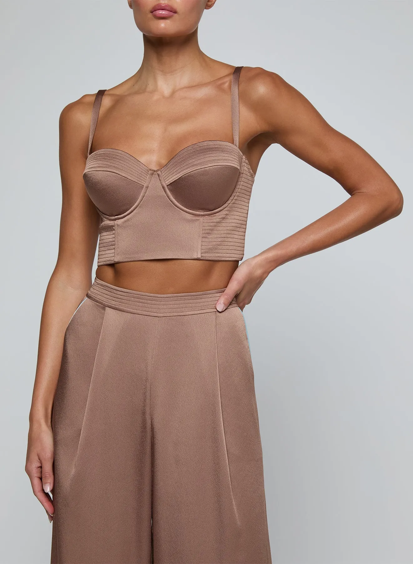 L’agence - Nysa Bustier Top - Mocha Tan sold by Jessie Boutique product image thumbnail 2