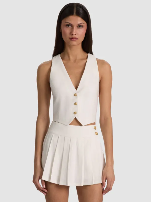 Alice + Olivia - Donna Vest - Off White made by Alice + Olivia