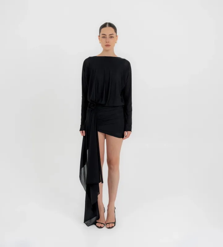 Maygel Coronel - Lumbre Mini Dress - Basalto made by Maygel Coronel