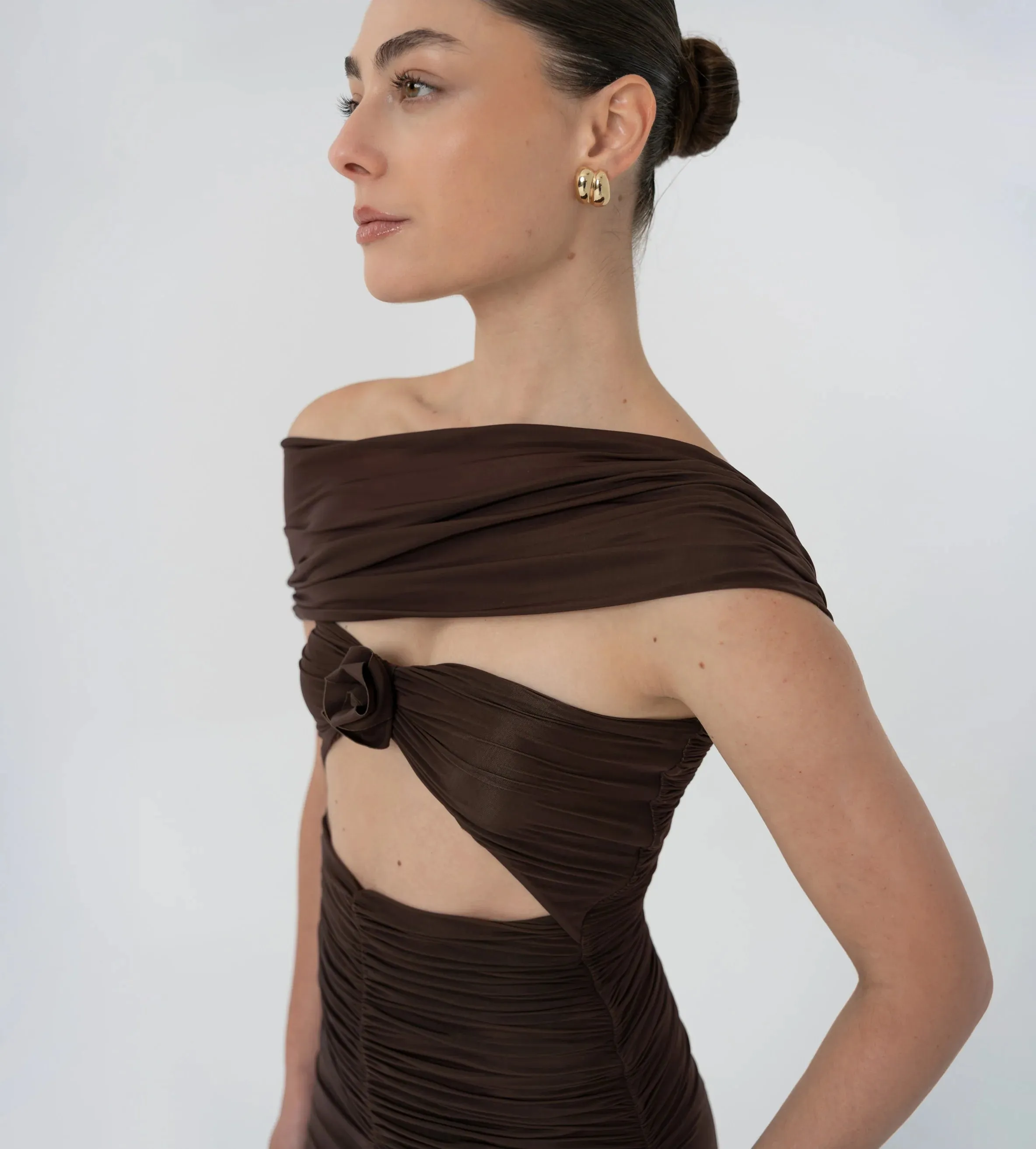 Maygel Coronel - Catedral Long Dress - Wood sold by Jessie Boutique product image thumbnail 2