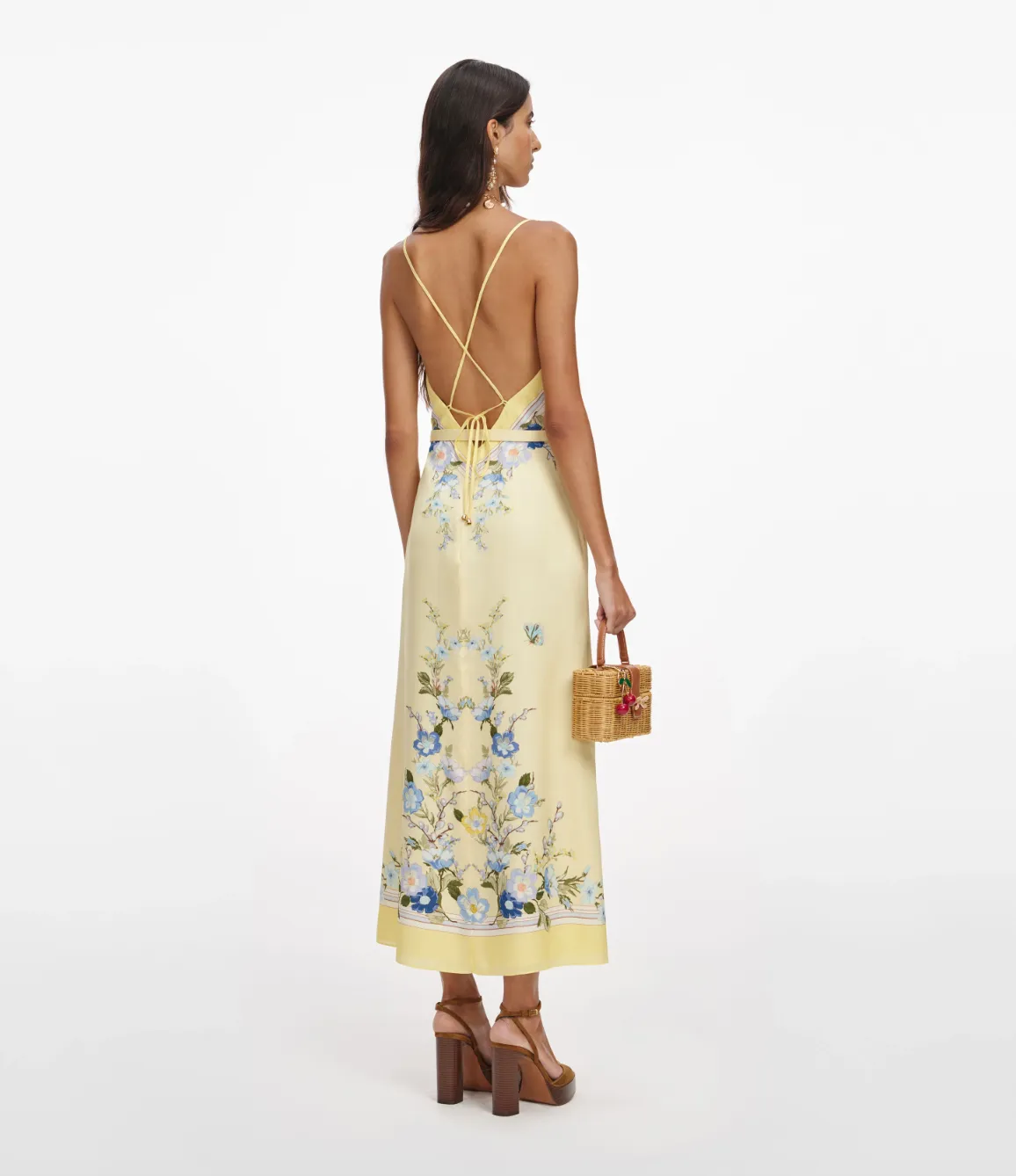 Self-portrait - Floral Midi Dress - Yellow sold by Jessie Boutique product image thumbnail 3