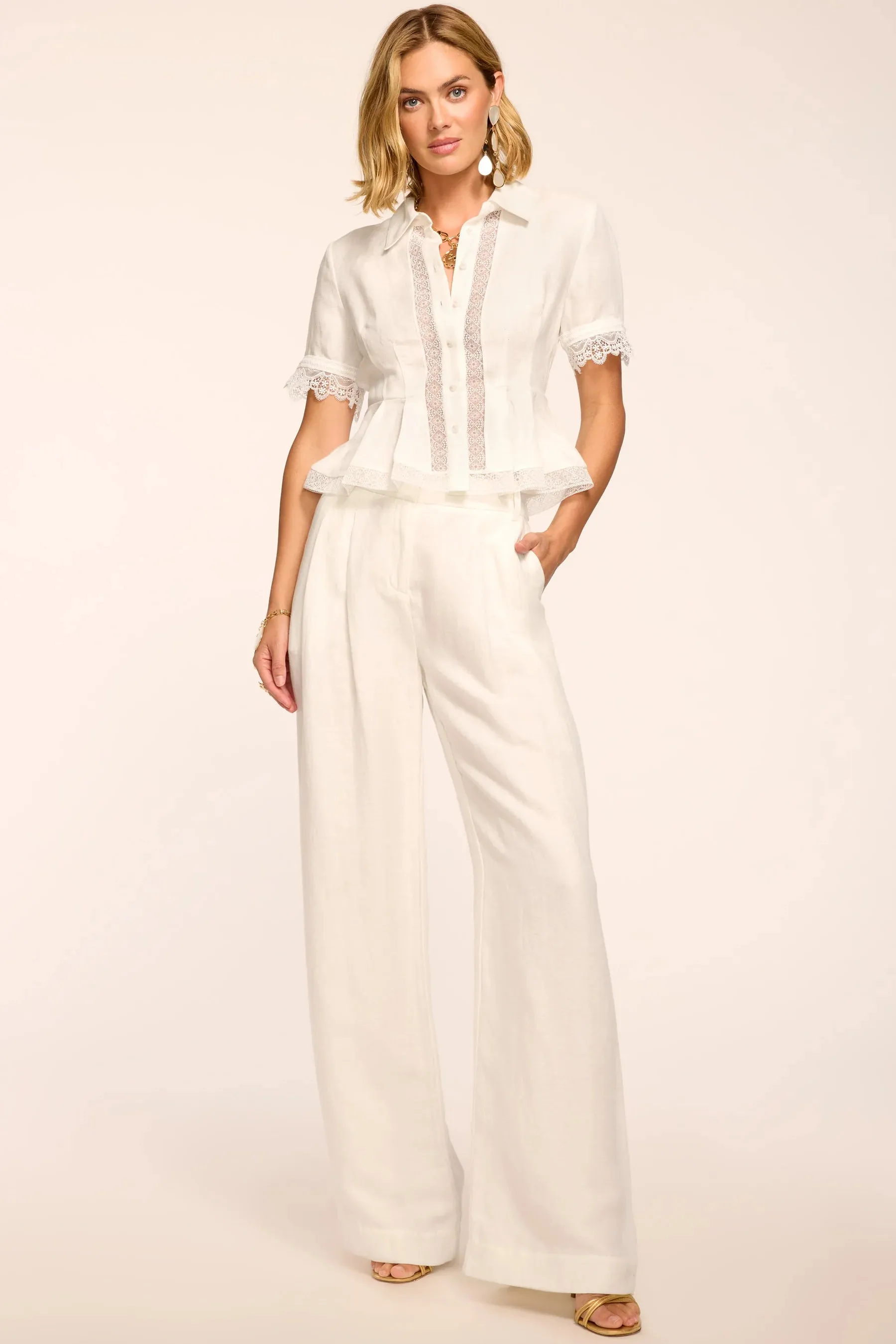 Ramy Brook - Oscar Textured Linen Pant - Multiple Colors sold by Jessie Boutique product image thumbnail 4