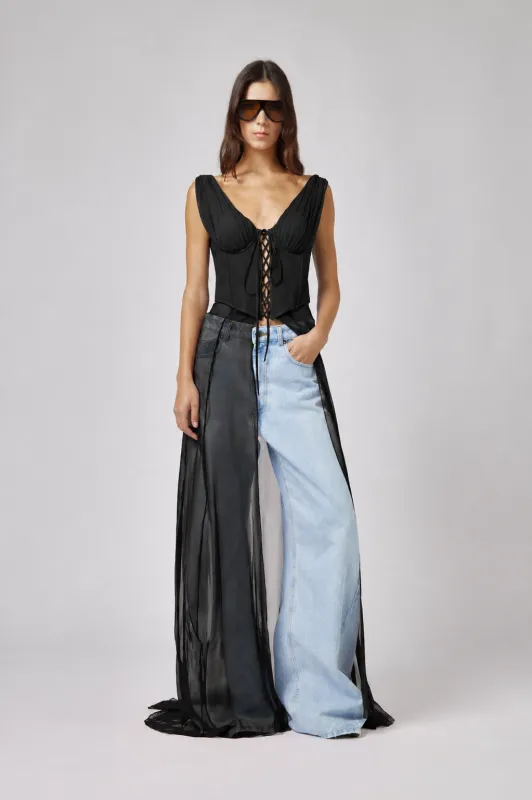 Giuseppe di Morabito - Bustier Top - Black made by Jessie Boutique