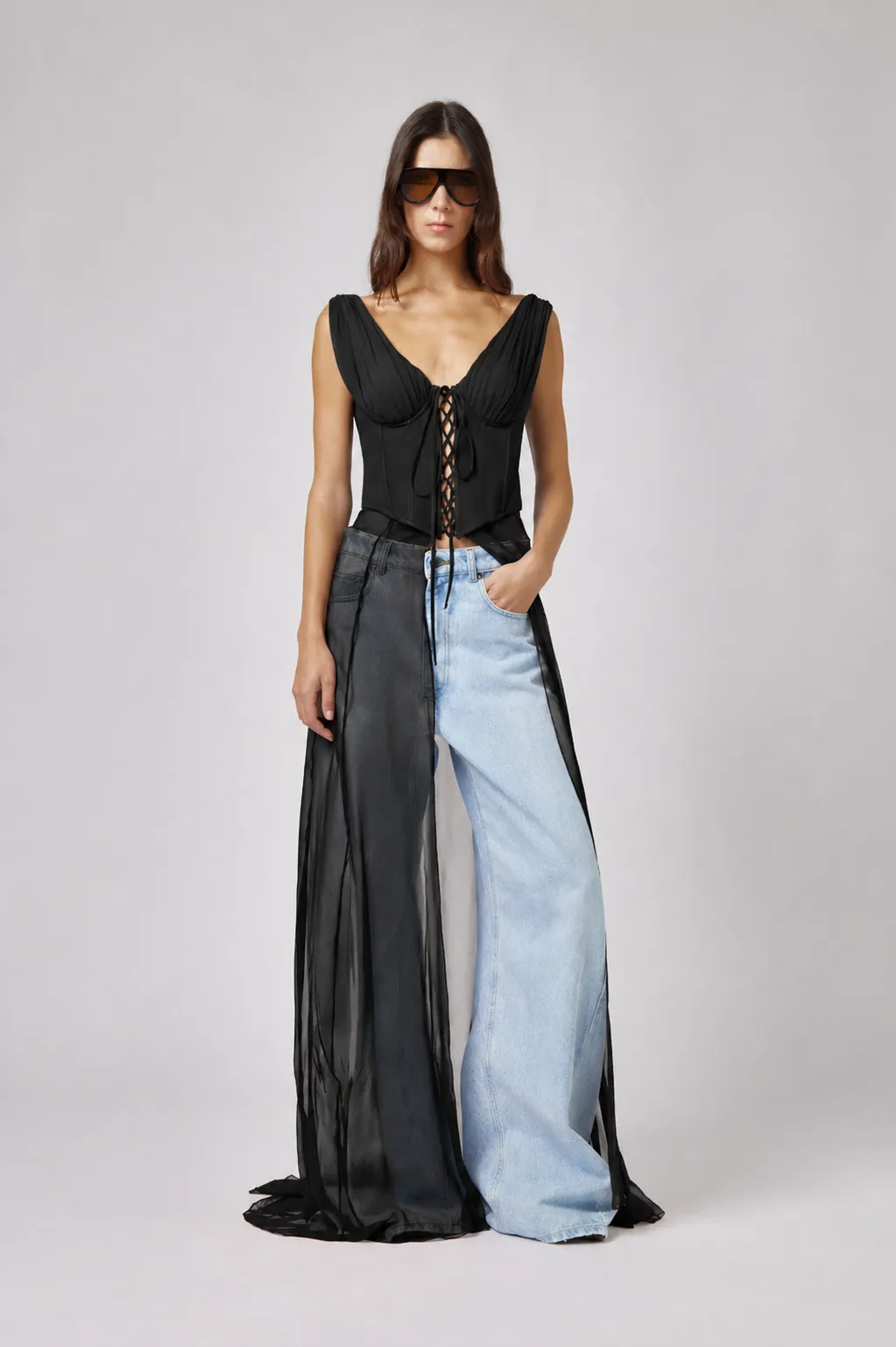 Giuseppe di Morabito - Bustier Top - Black sold by Jessie Boutique