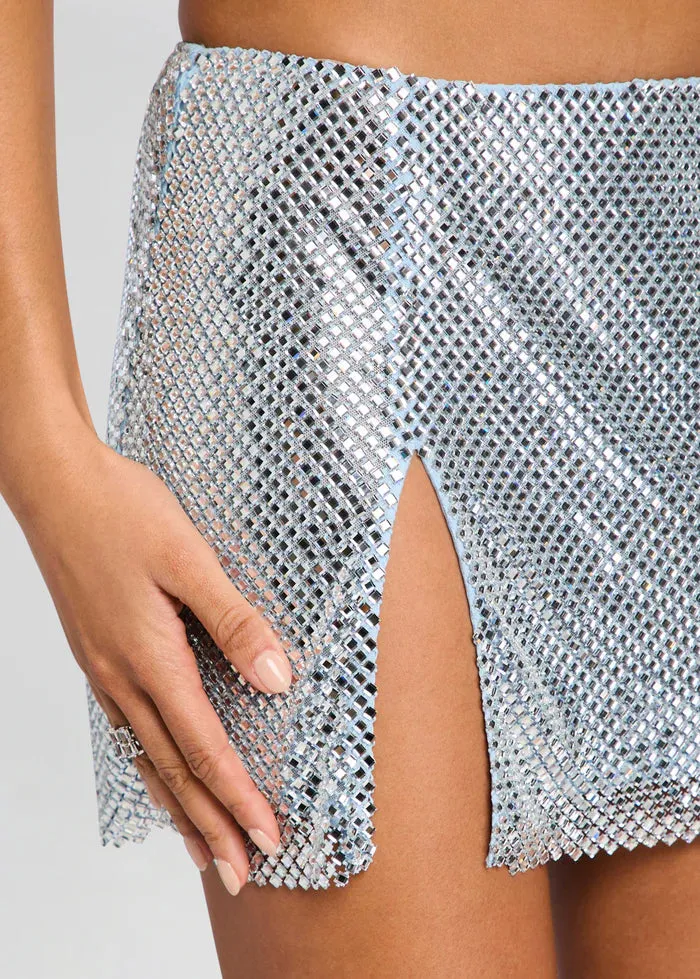 Retrofete - Pax Embellished Skirt - Glace/Silver Ecru sold by Jessie Boutique product image thumbnail 3