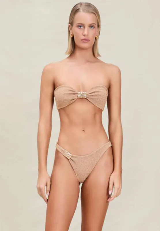 Devon Windsor - Hailey Top - Gold Shimmer made by Jessie Boutique