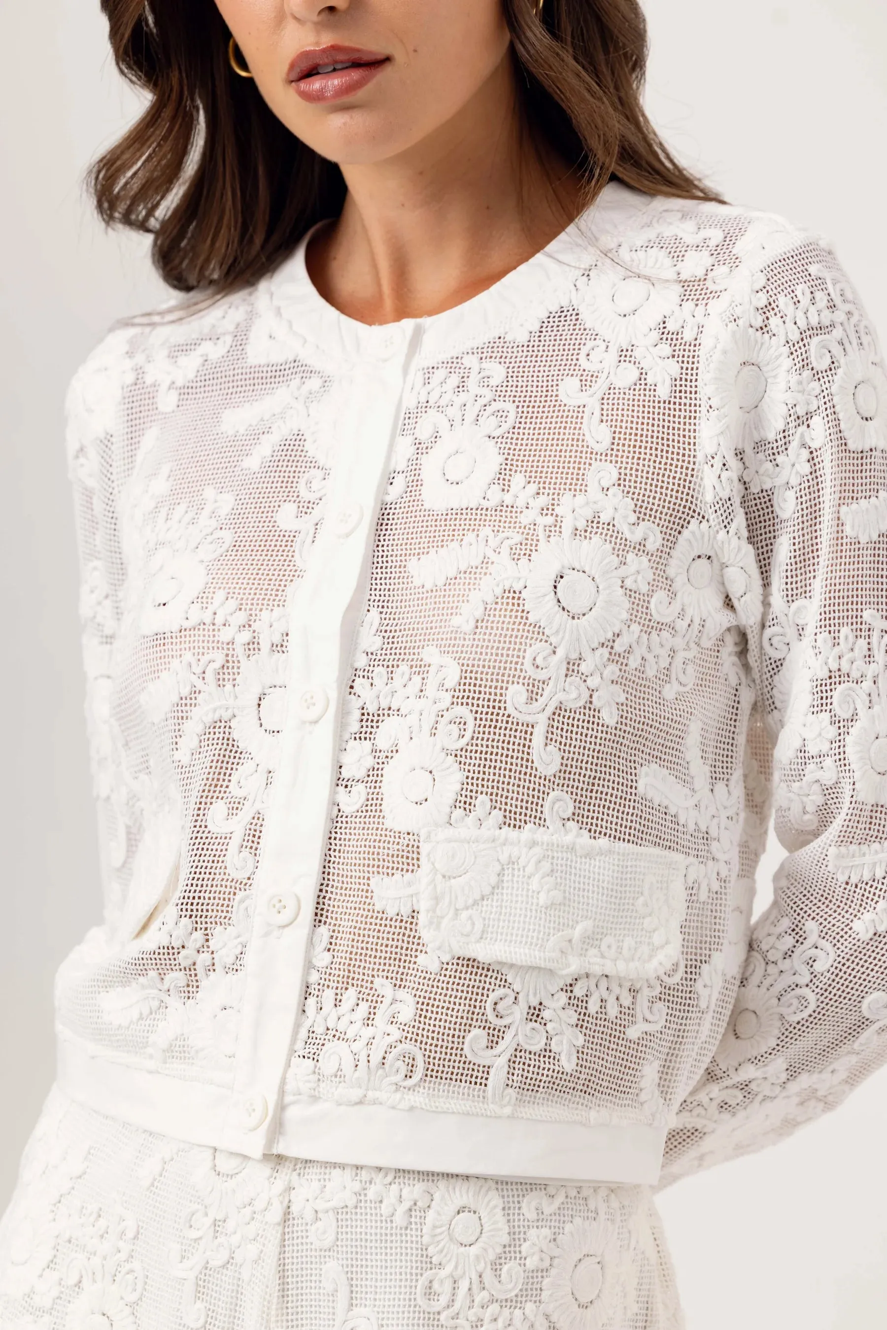 Sundays - Isabel Cardigan - Coconut Milk sold by Jessie Boutique product image thumbnail 2