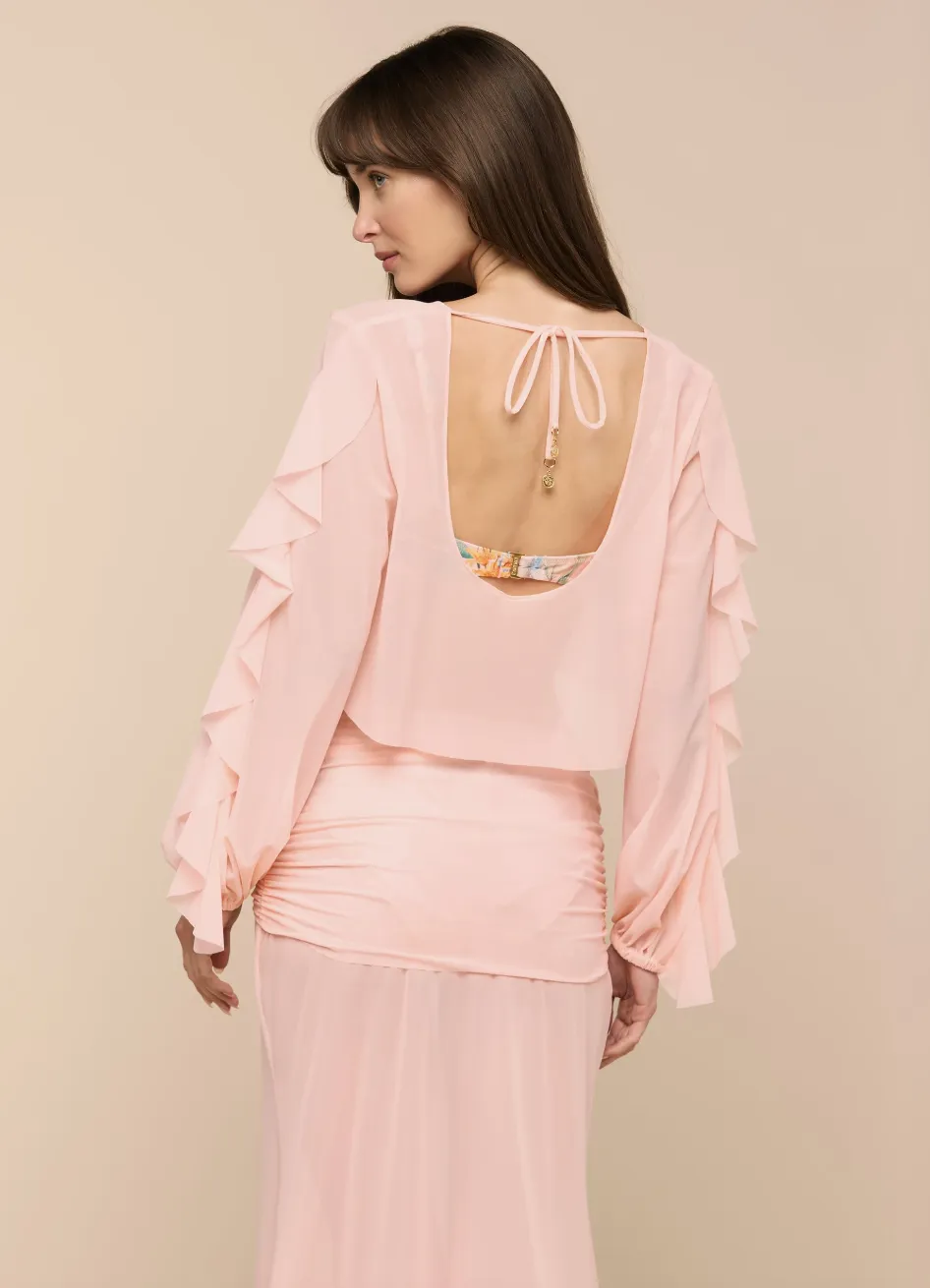 L'agence - Ambala Cover-Up Top - Pink Ice sold by Jessie Boutique product image thumbnail 3