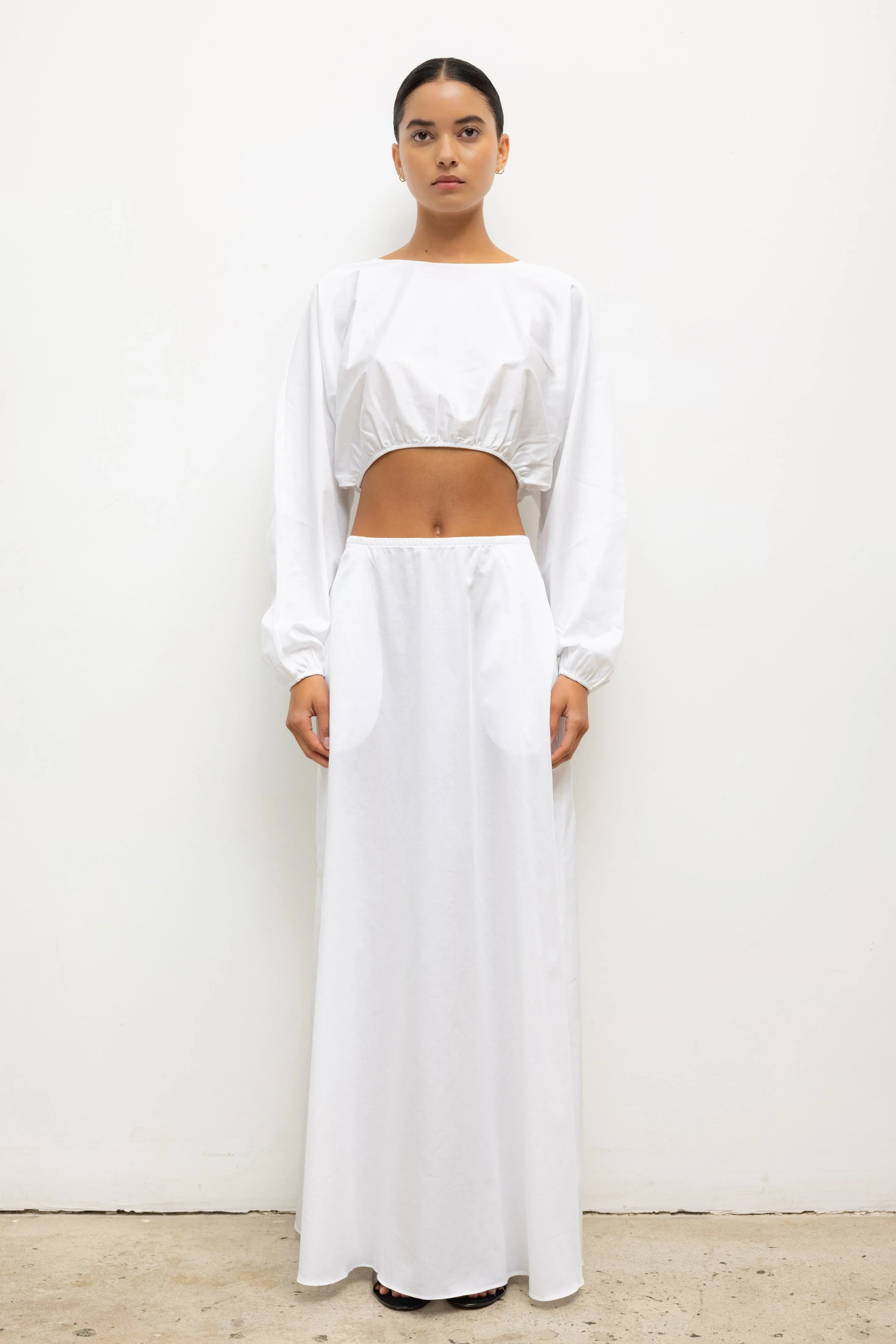 Leset - Yoko Maxi Skirt - White sold by Jessie Boutique