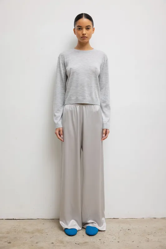 Leset - Barb Wide Leg Pant - Cement made by Leset