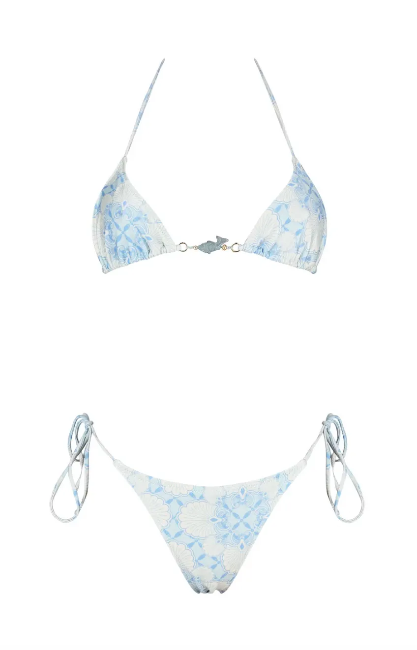 Shani Shemer - Vivienne Bikini Top - Aqua Blue sold by Jessie Boutique product image thumbnail 5