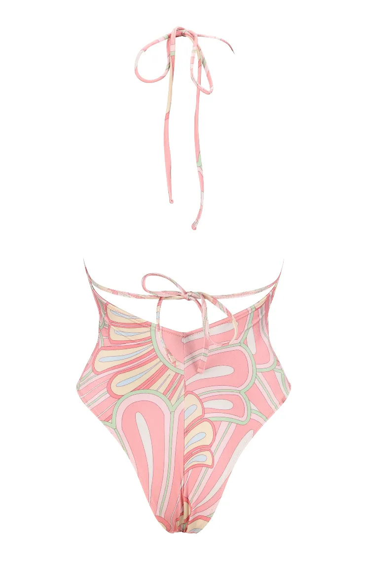 Shani Shemer - Elia One Piece - Pink Flower Print sold by Jessie Boutique product image thumbnail 5