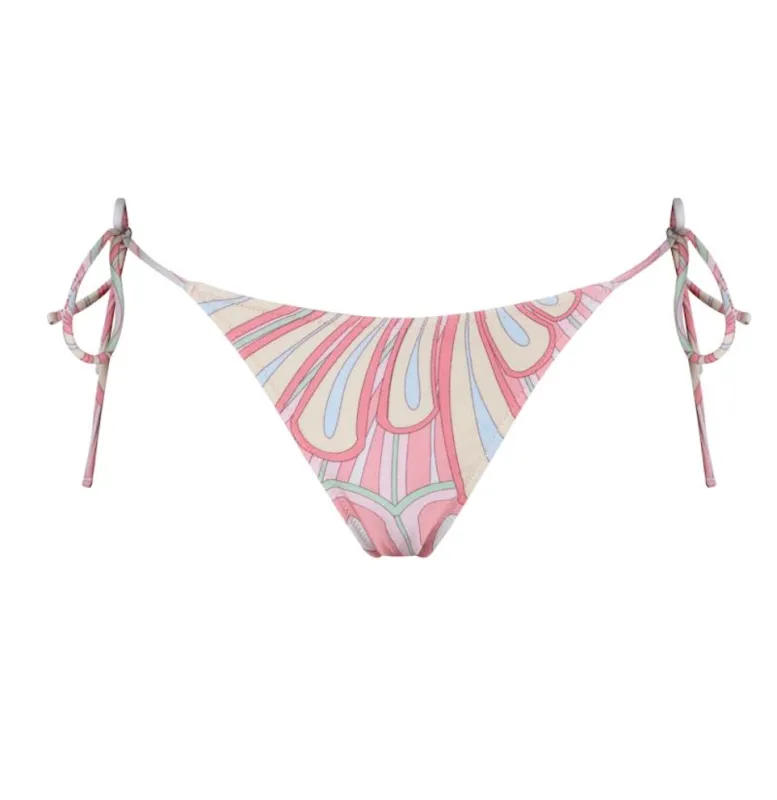 Shani Shemer - Khloe Bikini Bottom - Pink Flower Print made by Jessie Boutique