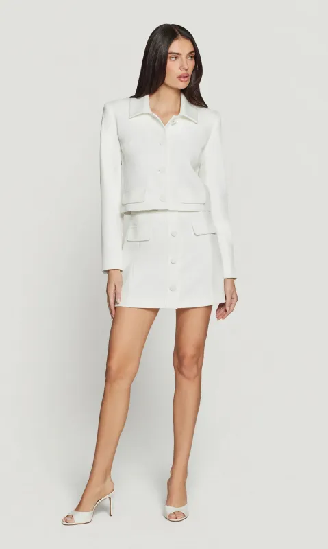 Generation Love - Katana Crepe Skirt - White made by Generation Love