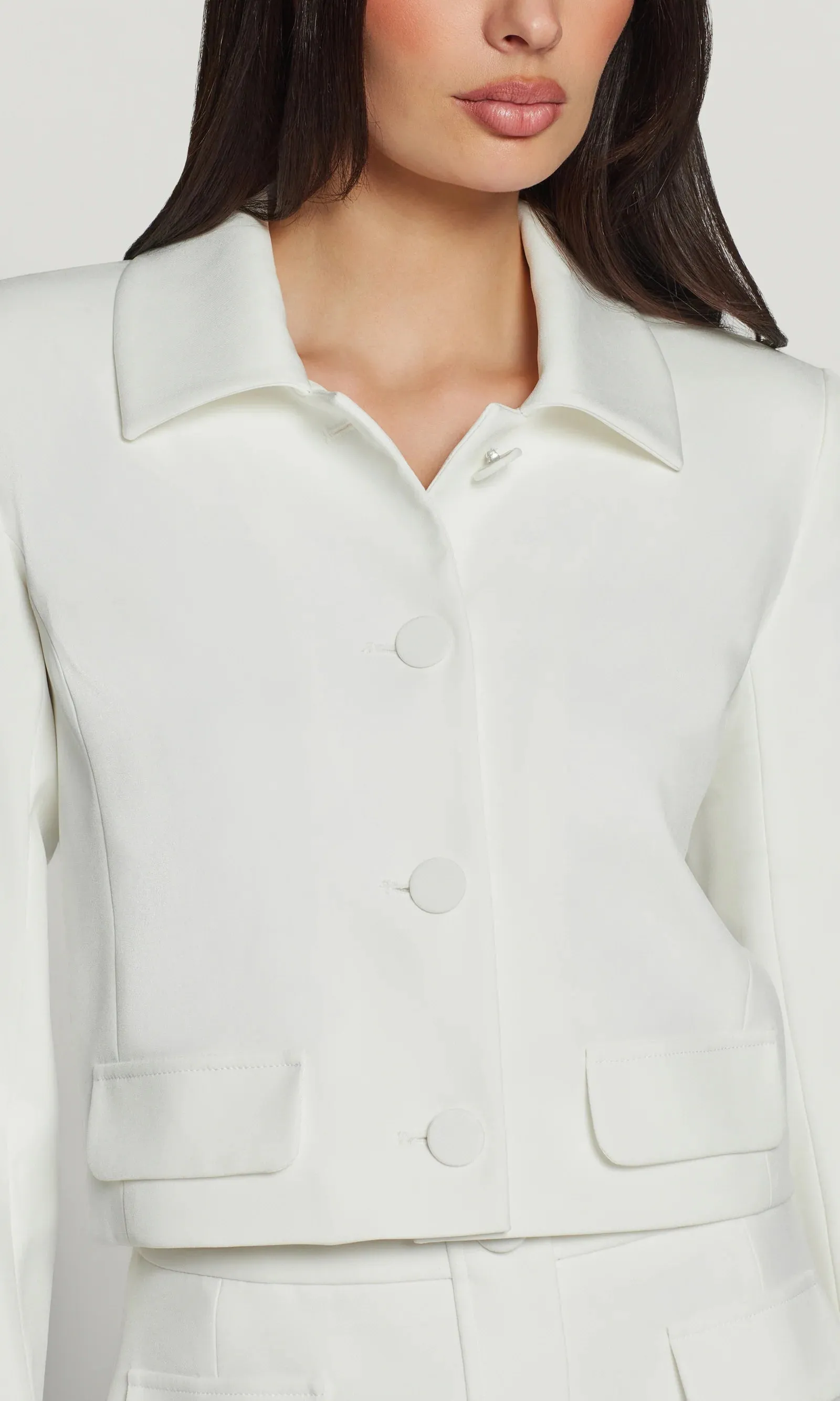 Generation Love - Luella Crepe Jacket - White sold by Jessie Boutique product image thumbnail 2