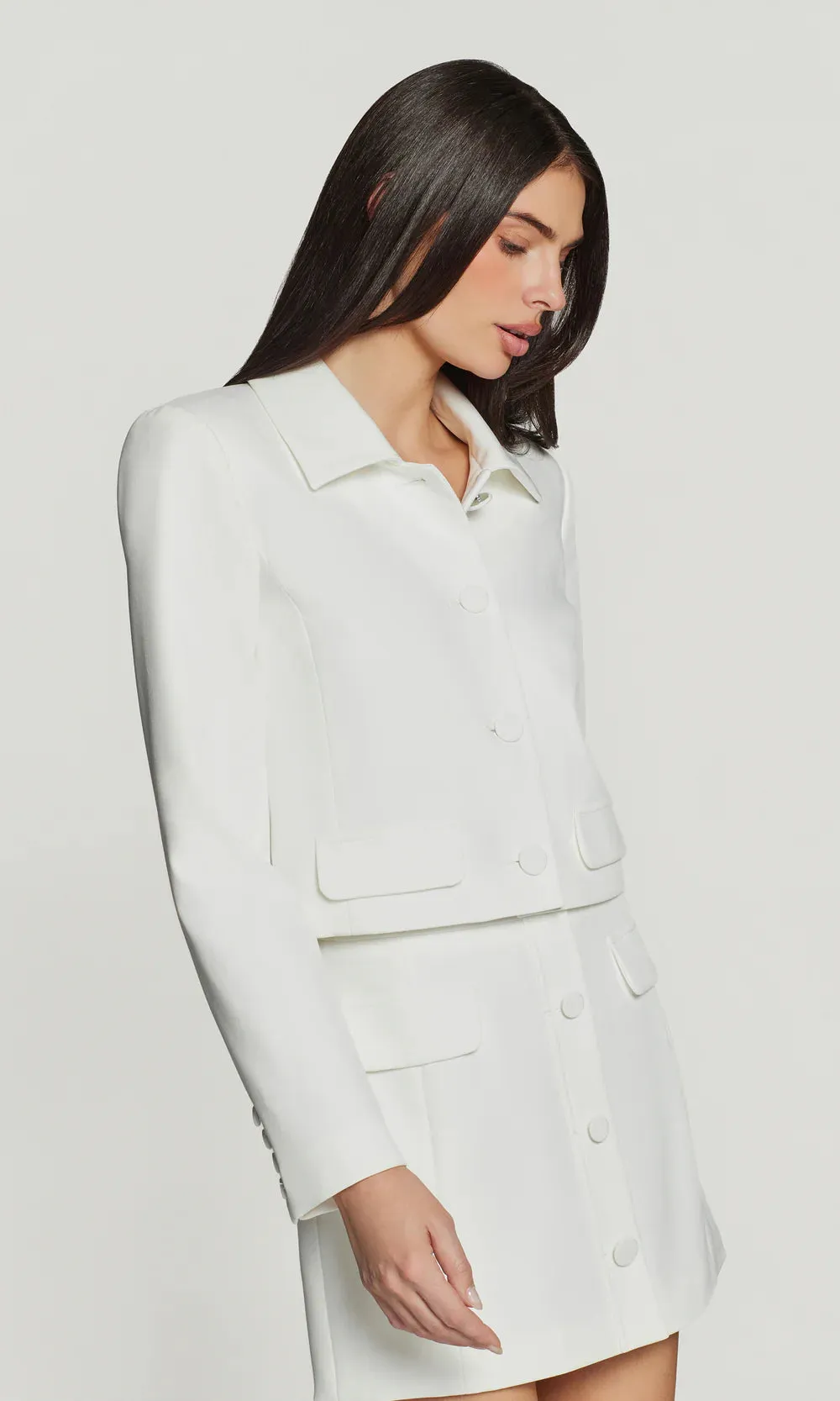 Generation Love - Luella Crepe Jacket - White sold by Jessie Boutique product image thumbnail 4