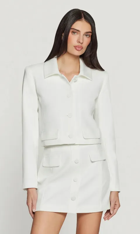Generation Love - Luella Crepe Jacket - White made by Generation Love
