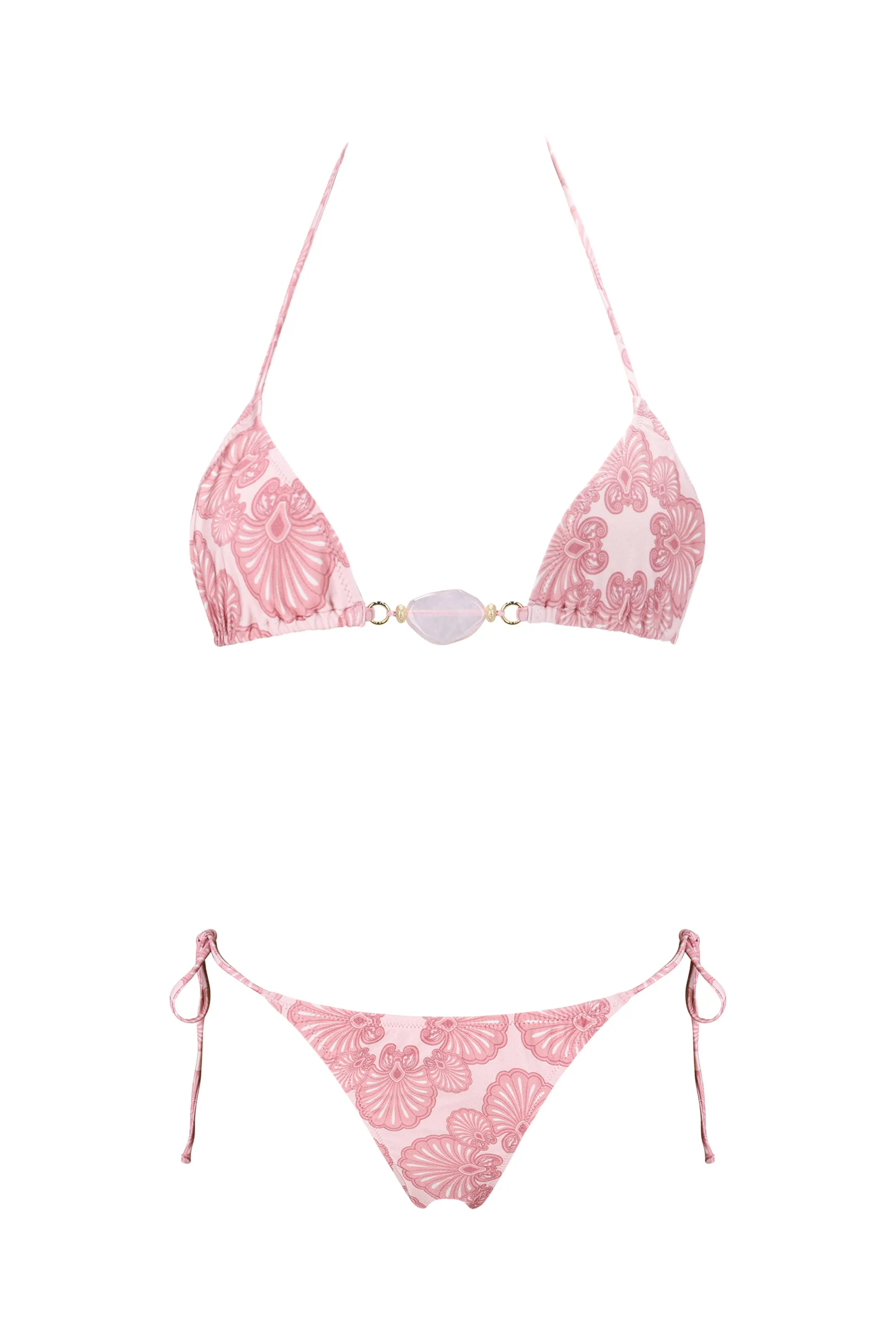 Shani Shemer - Elysia Bikini Top - Pink Shell Print sold by Jessie Boutique product image thumbnail 3