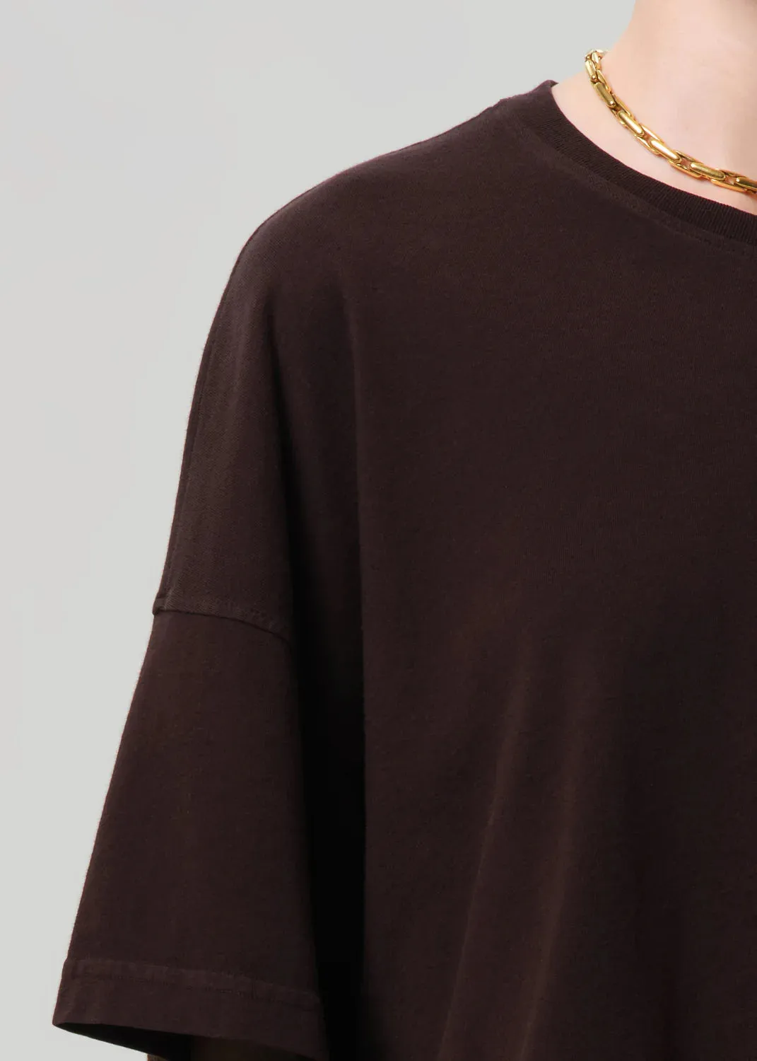 Citizens Of Humanity - Crop Cape Tee - Chocolate sold by Jessie Boutique product image thumbnail 4